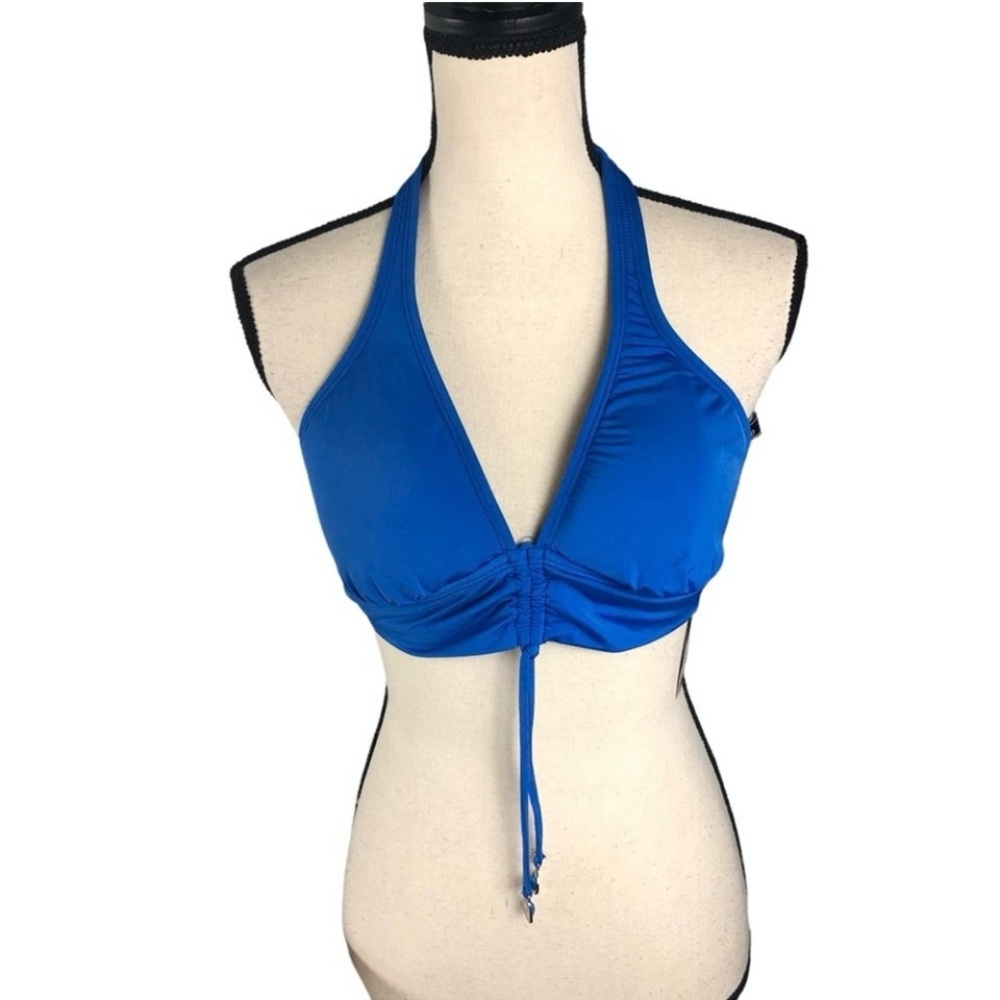 NWT 2Bamboo Blue bathing suit top XL